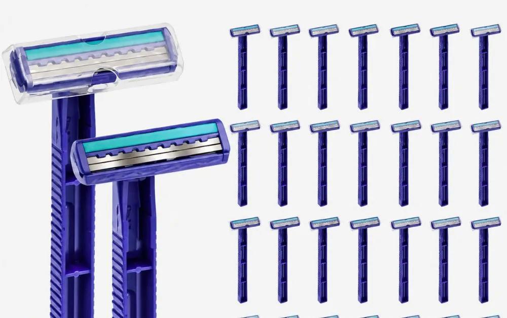 Better Adaptability to Facial Contours for Twin Blade Razors
