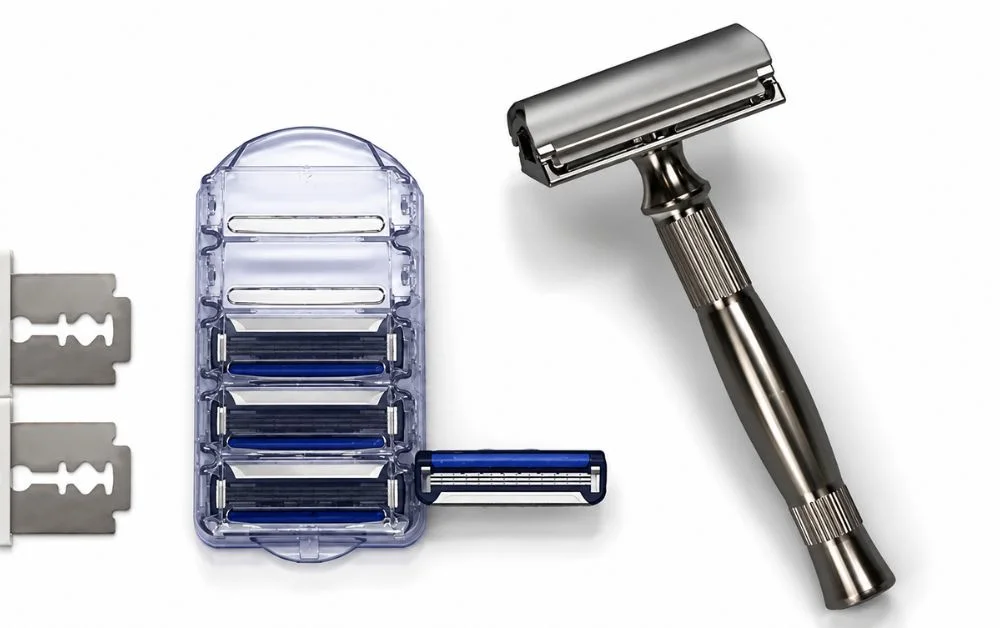 What is a single-blade razor?